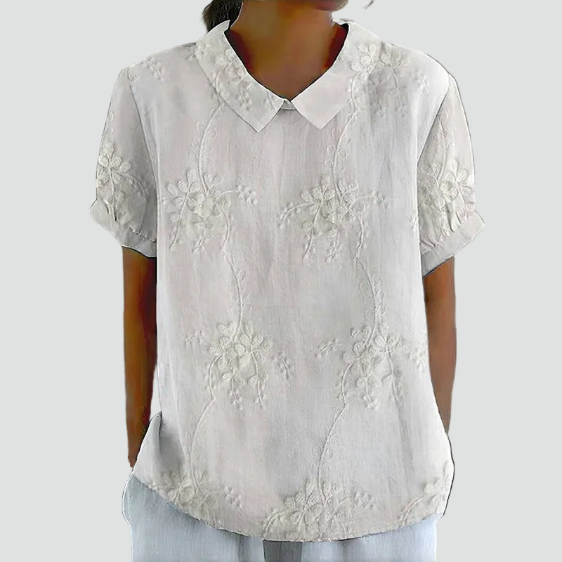 Rosa | “Blusa vintage con estampado floral” 🌸