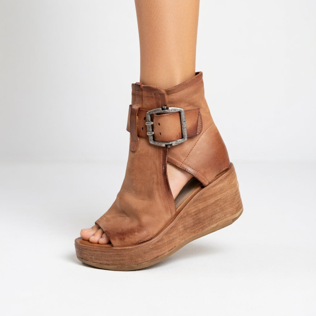 Orélisse™ - Botines con cuña de punta abierta estilo moderno