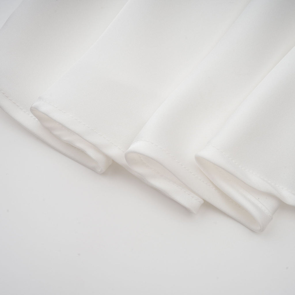 Cyrielle vestido maxi con detalle de lazo y mangas abullonadas