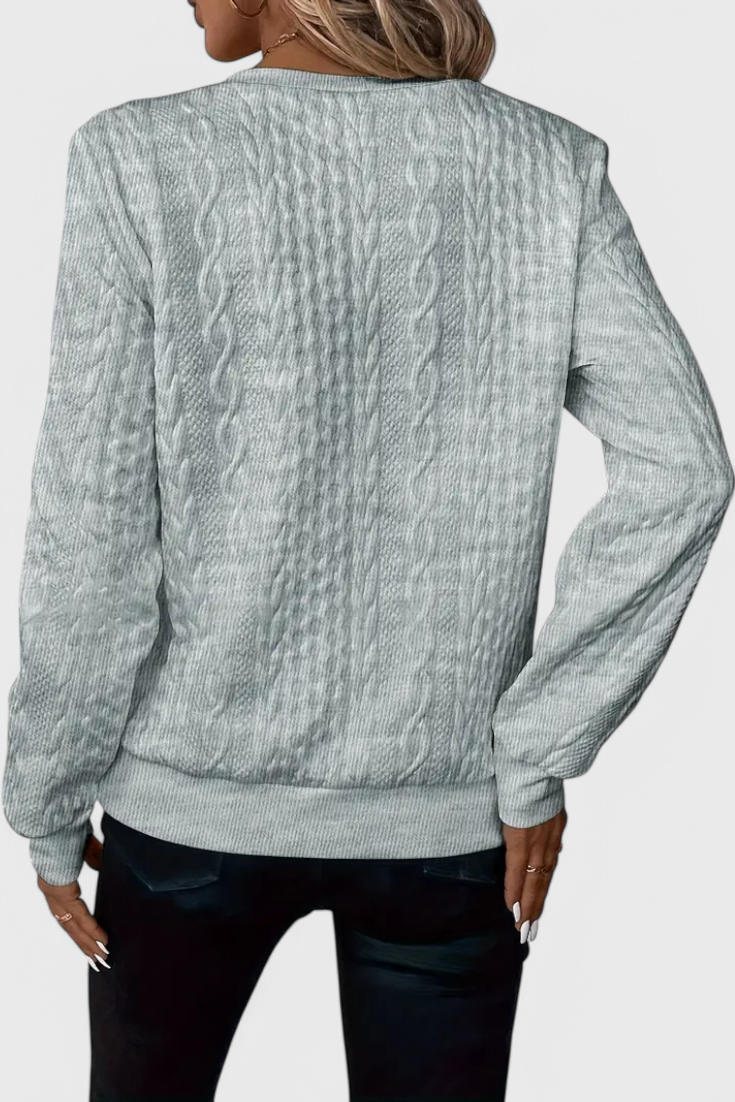 Amalia| Jersey de Punto con Cremallera Suave