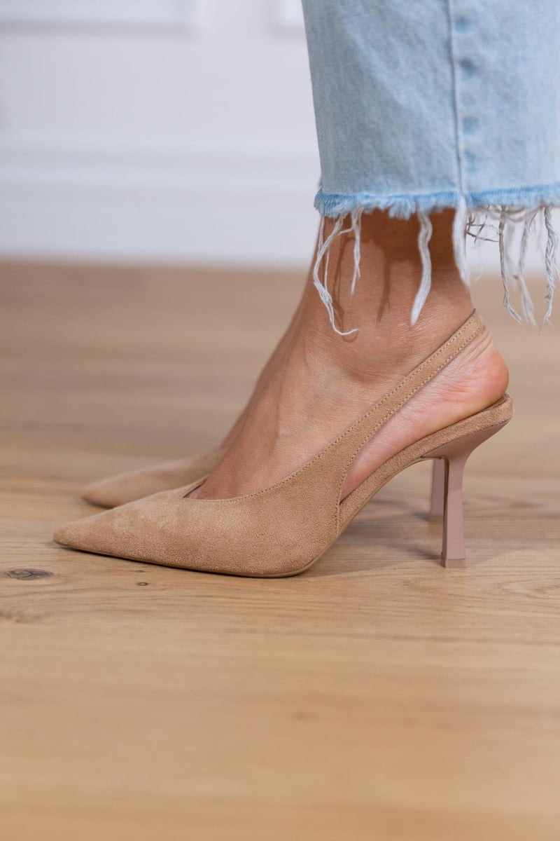 Marlena™ | Tacones Bajos Color Piel