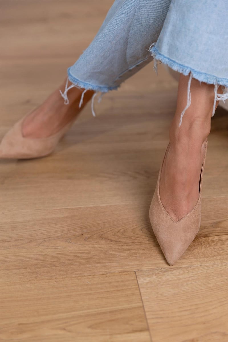 Marlena™ | Tacones Bajos Color Piel
