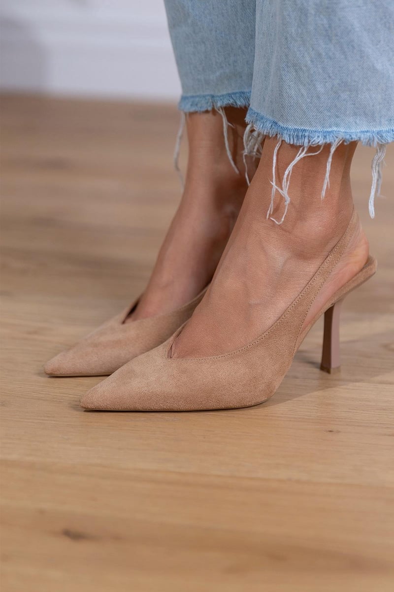Marlena™ | Tacones Bajos Color Piel