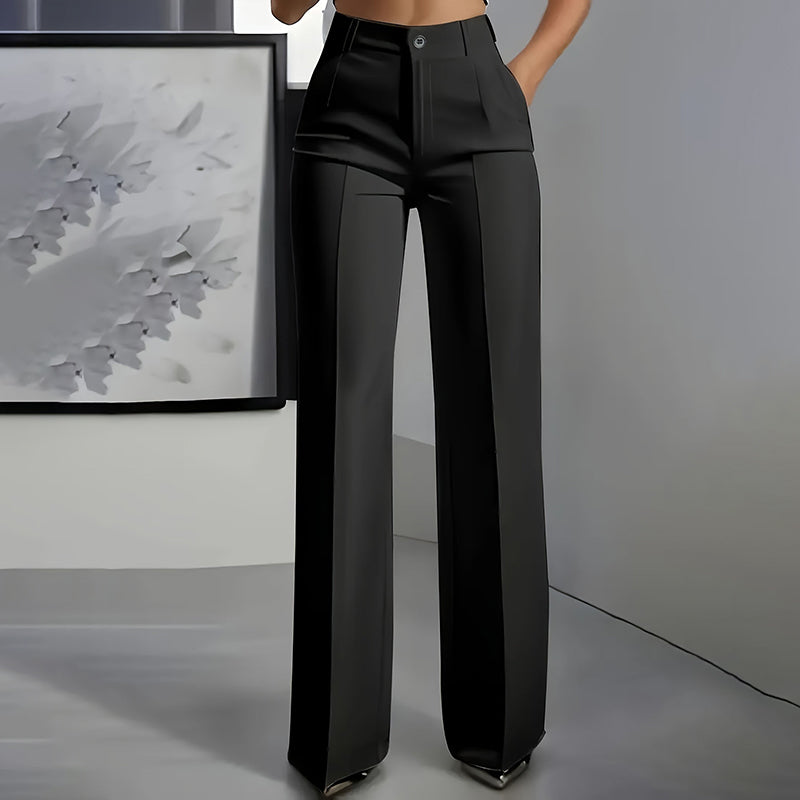 Maria | Pantalon de traje para mujer con cintura alta — estilo profesional y favorecedor.