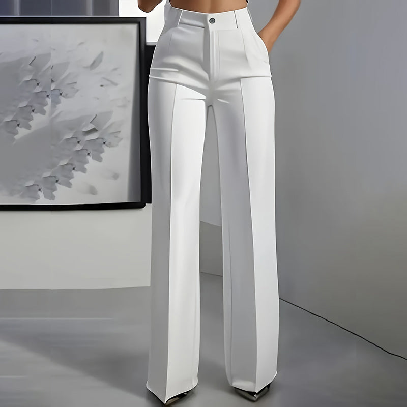 Maria | Pantalon de traje para mujer con cintura alta — estilo profesional y favorecedor.