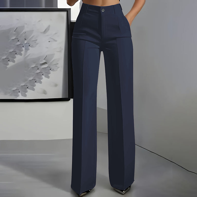 Maria | Pantalon de traje para mujer con cintura alta — estilo profesional y favorecedor.