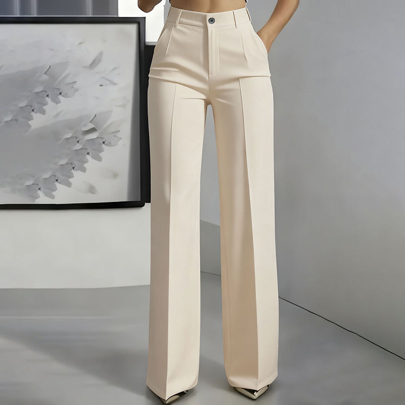 Maria | Pantalon de traje para mujer con cintura alta — estilo profesional y favorecedor.